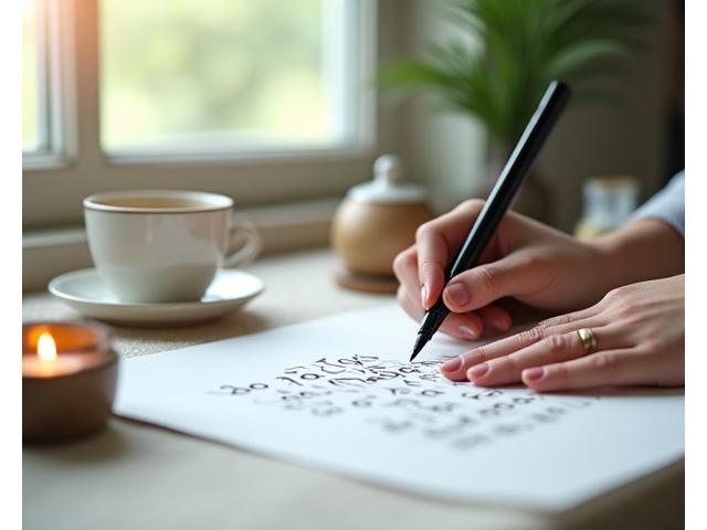 Mindfulness y bienestar a través de la caligrafía